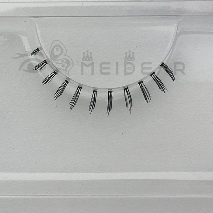 Lower/bottom human hair eyelash